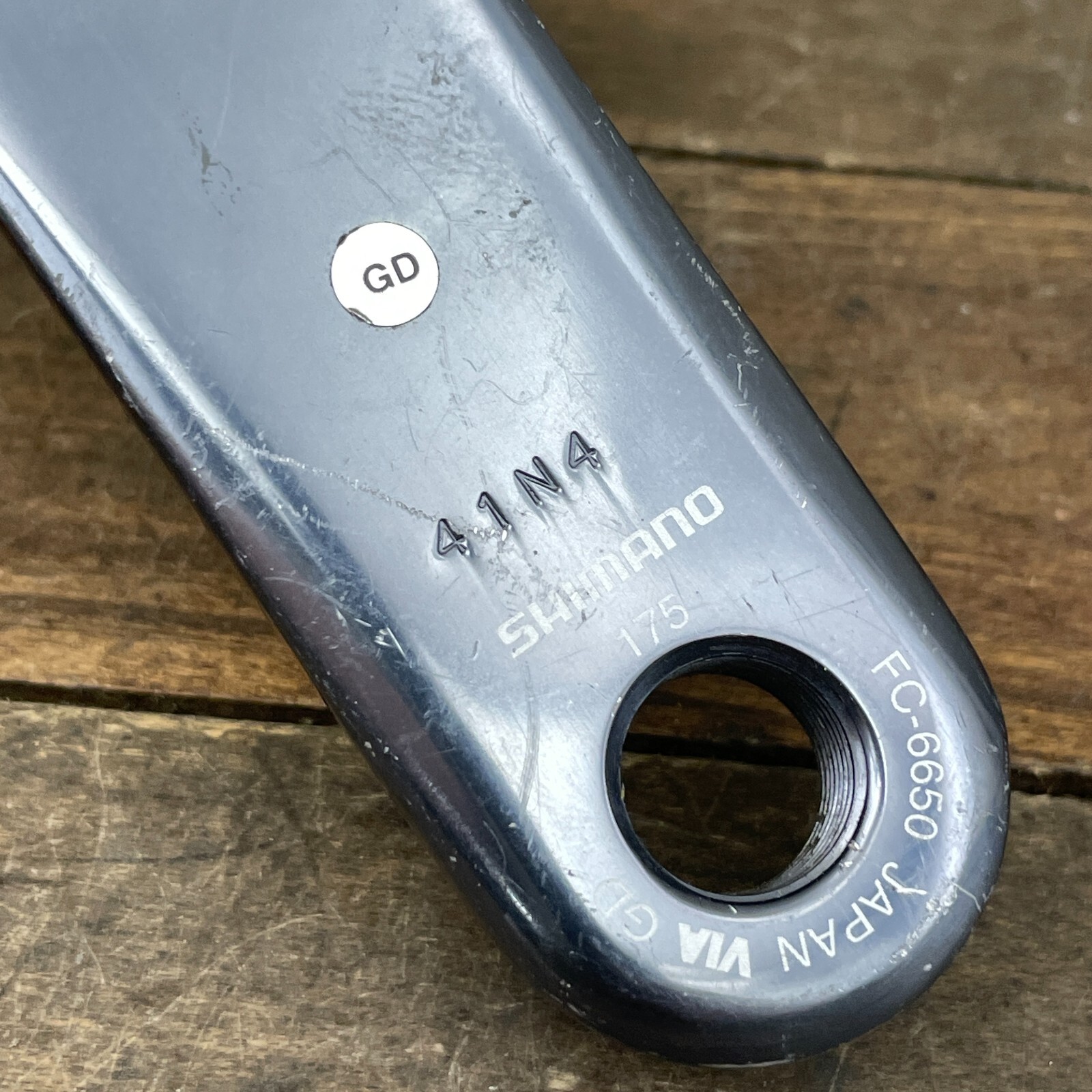 Shimano Ultegra Crank Arm Right FC-6650 175 mm Parts 10 Speed 109mm Spindle 10s