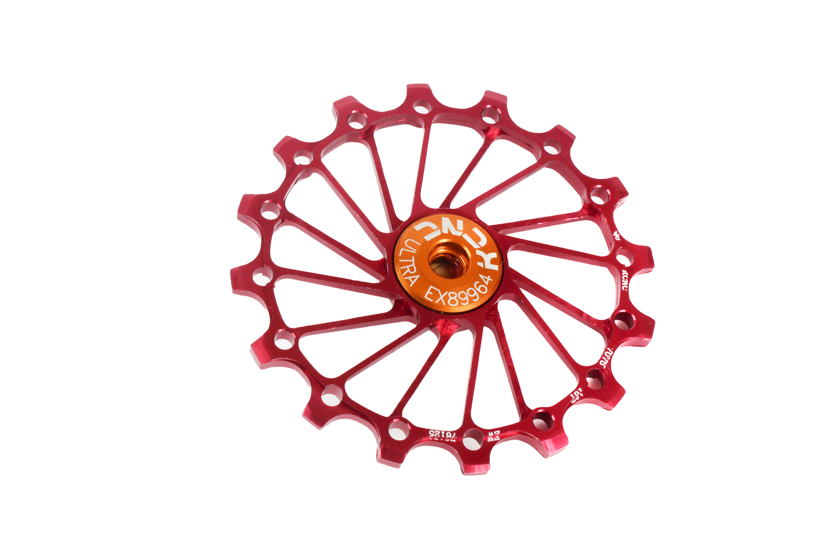 KCNC Road MTB Bike Derailleur Oversized Pulley Sealed Bearing 16T Red