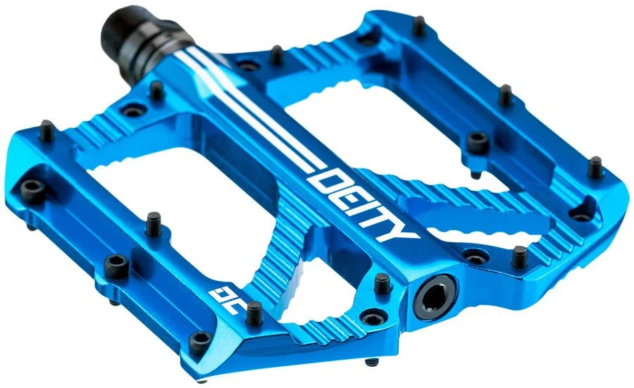 NEW Deity Components Bladerunner Pedals, flat/platform, blue