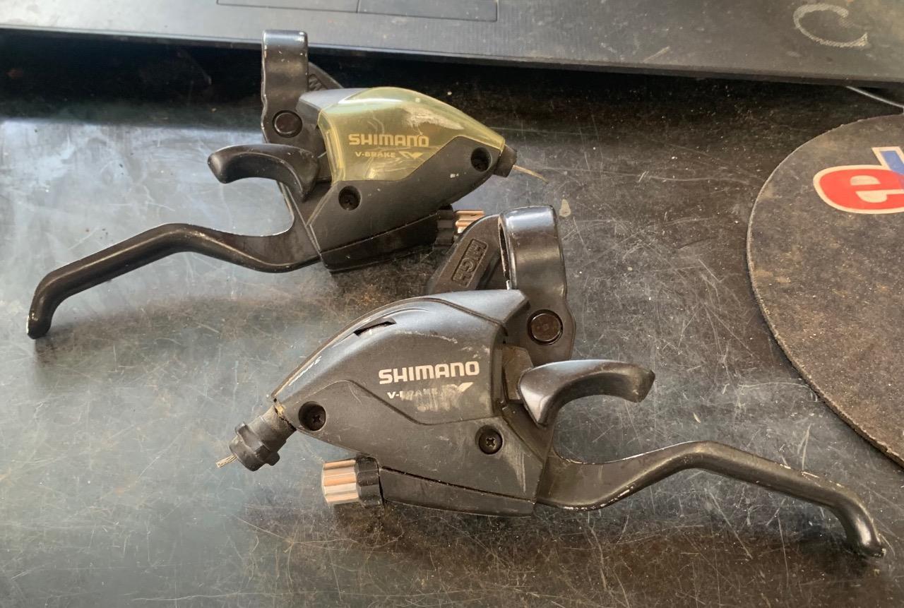 Shimano 3 7 Handlebar Mount Shifter and Brake Lever Setup ST-EF51-AL