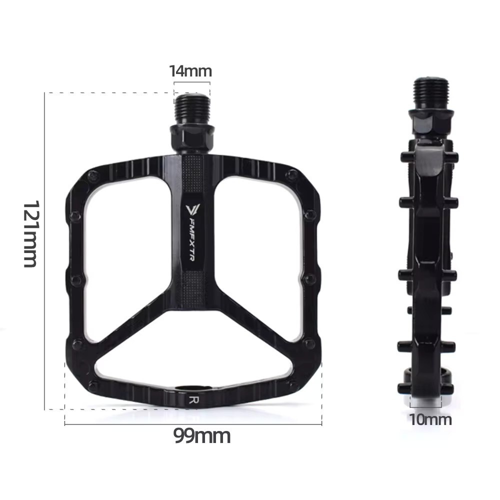 1 Pair Bike Pedals 9/16 Flat/Platform Pedals Sealed Bearings Non-slip MTB