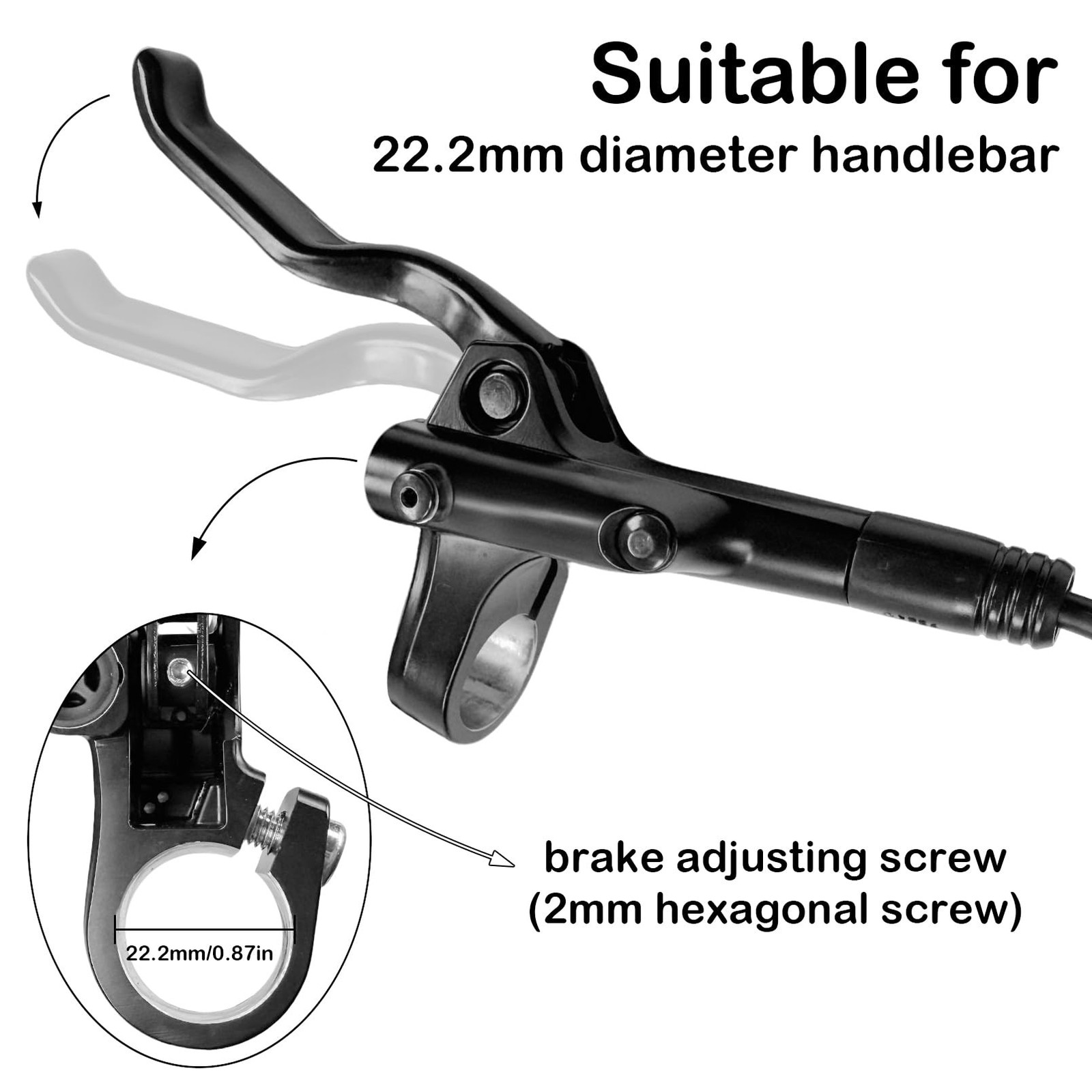MT200 Hydraulic Brakes Set Left Front 800/850mm Right Rear 1450/1550mm 2 Pist…