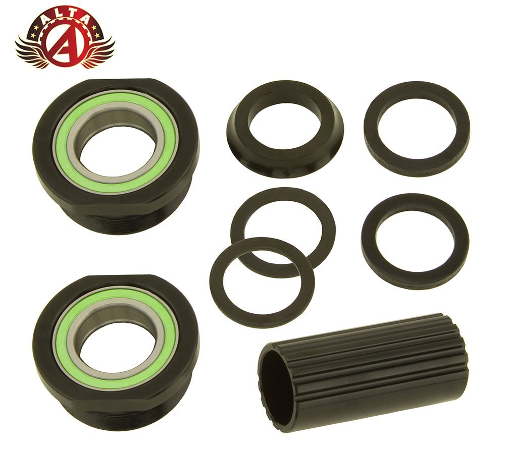 ALTA Bike Bicycle Bottom Bracket Sealed Bearing Set Euro 51A 19mm Black