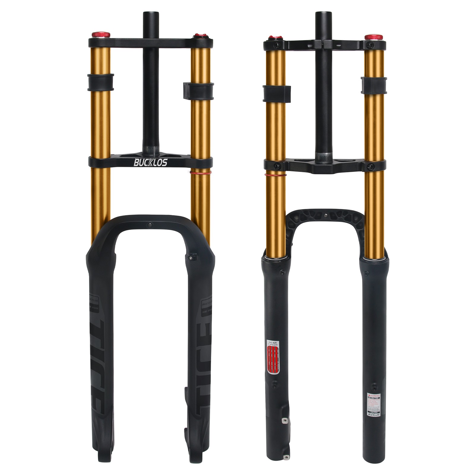 26*4.0 Snow MTB Beach Bike Forks Air Suspension Bicycle Double Shoulder Fat Fork