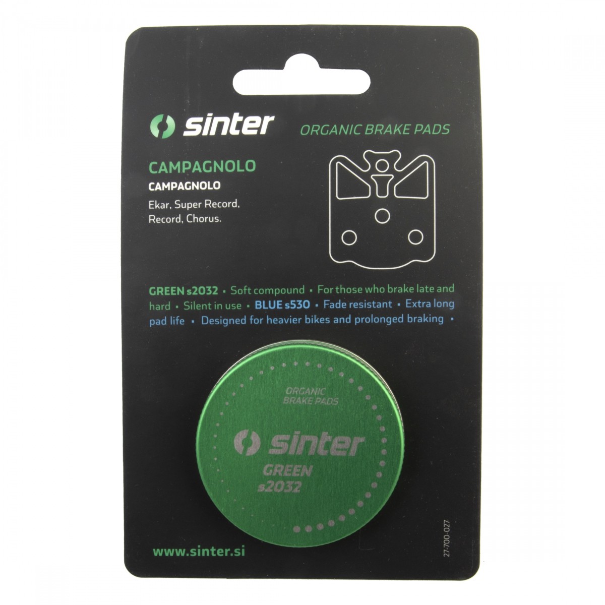 Campagnolo Green Sinter Disc Brake Pads – Extreme Performance, Silent Braking