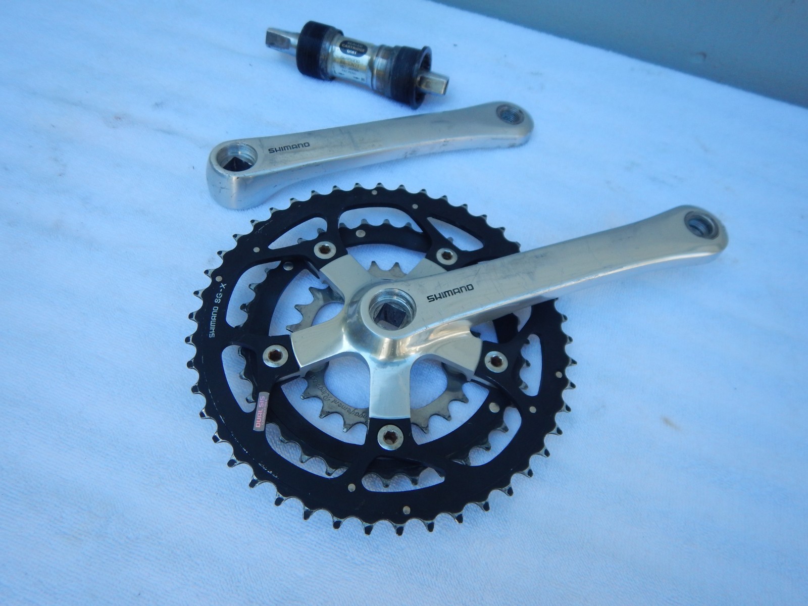 Shimano FC-M730 Vintage Mountain Bike Triple Cranks 175 Crankset Deore XT w/BB
