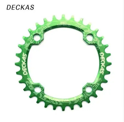 Deckas 104BCD Narrow Wide Chainring MTB Bike Crankset 32T-38T Tooth Plate