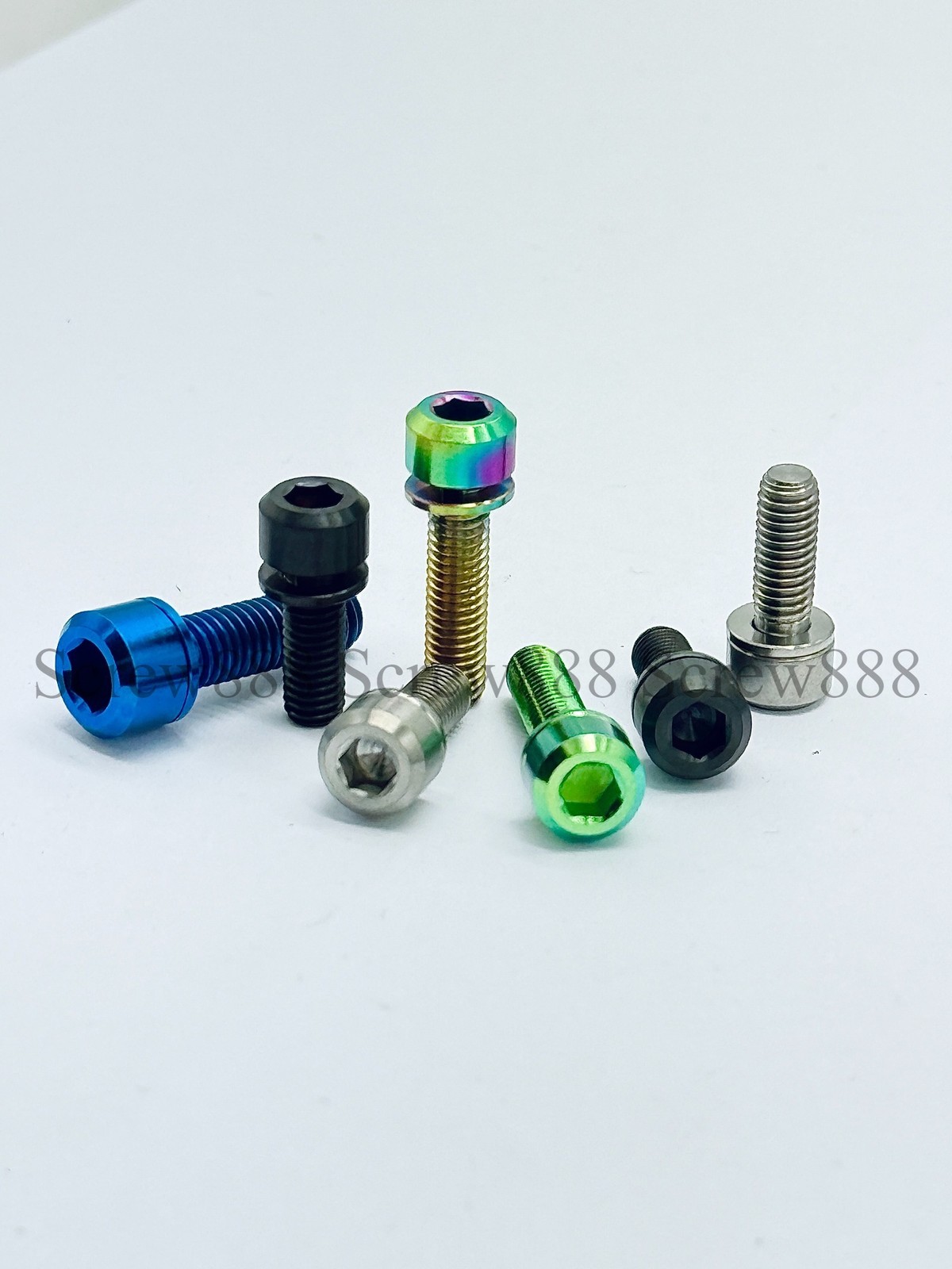 Titanium Bolt M5/M6x14 16 18 20 30mm Hex Screw For Bike Stem Bolt With Washer