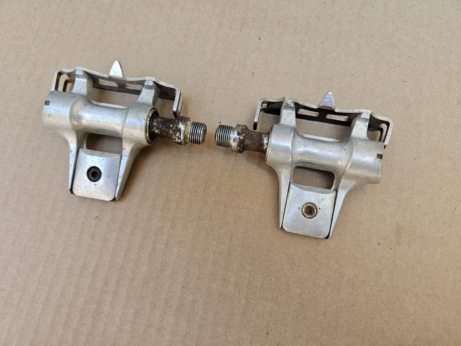Vintage MKS Esquartz 107 Road Bike Platform Pedals Left Right Set 9/16″ Japan