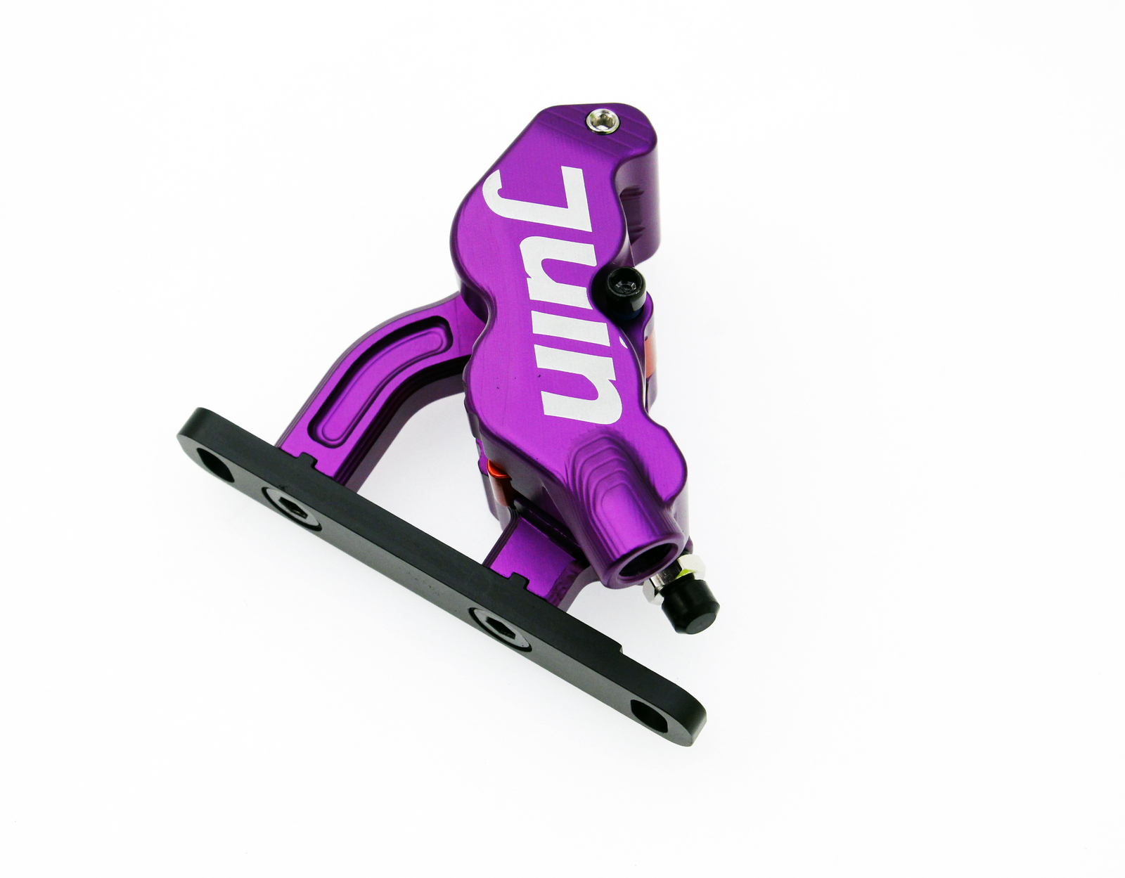 Purple Juin Tech ETF 4 Piston Flat Mount Brakes For Shimano Mineral Oil 160/140