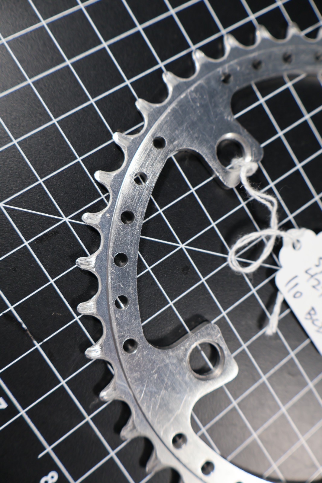 Unbranded Drillium Drilled Alloy Chainring | 110 BCD / 42T / VGC Vintage