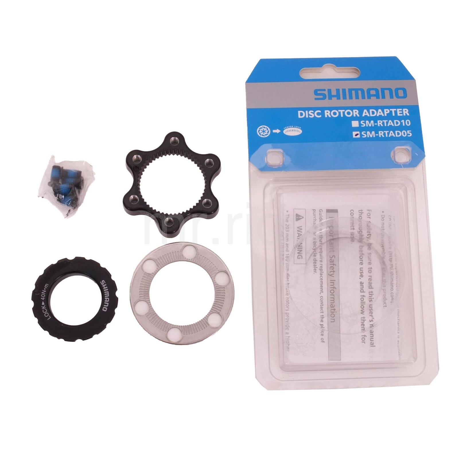 Shimano Road/MTB Bike Center Lock to 6 Bolt Disc Rotor Adapter SM-RTAD05 NEW