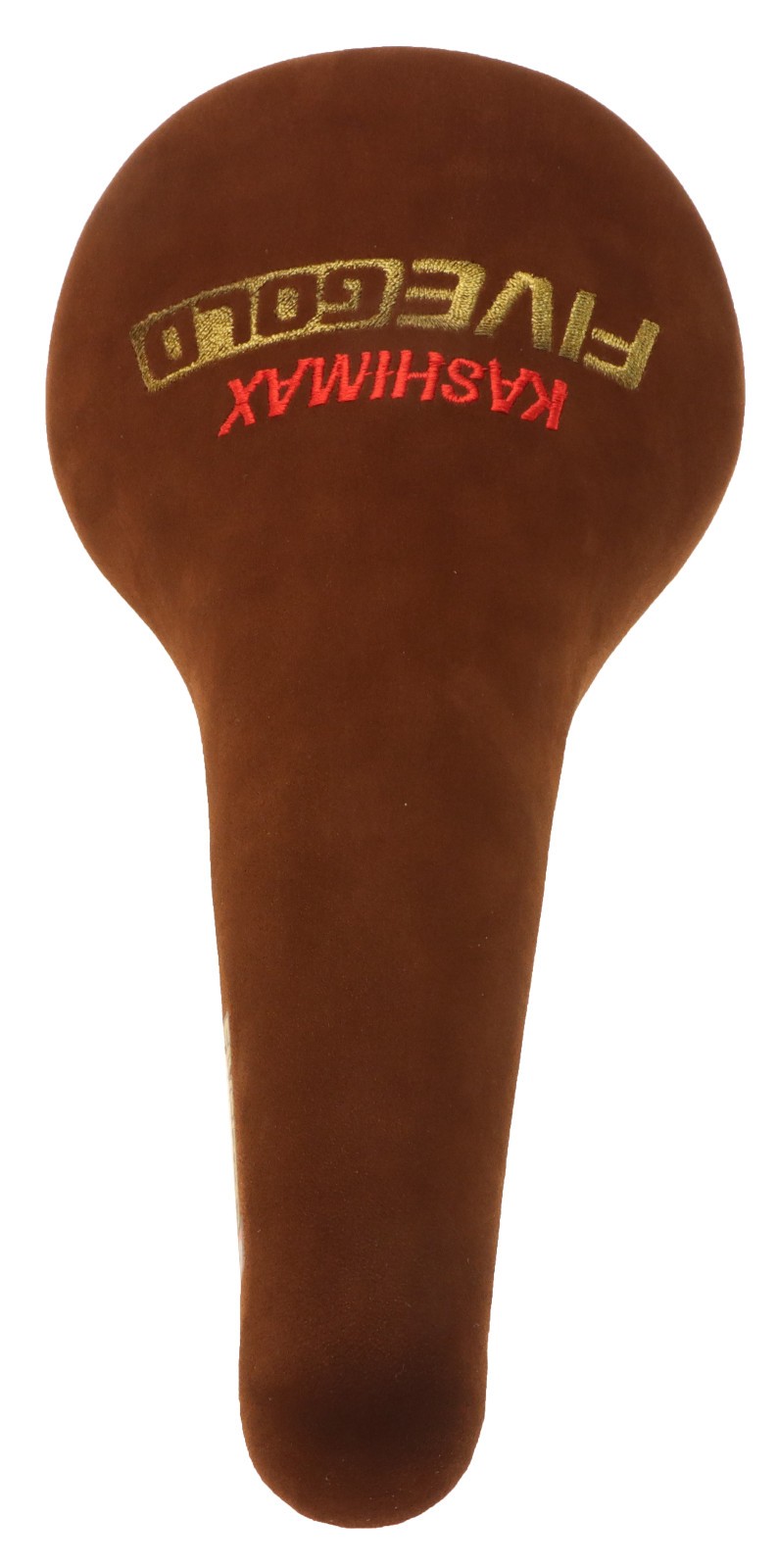 Kashimax Five Gold 8PE Saddle NJS 30mm Rails Brown Suede Leather /w Logo NEW NOS