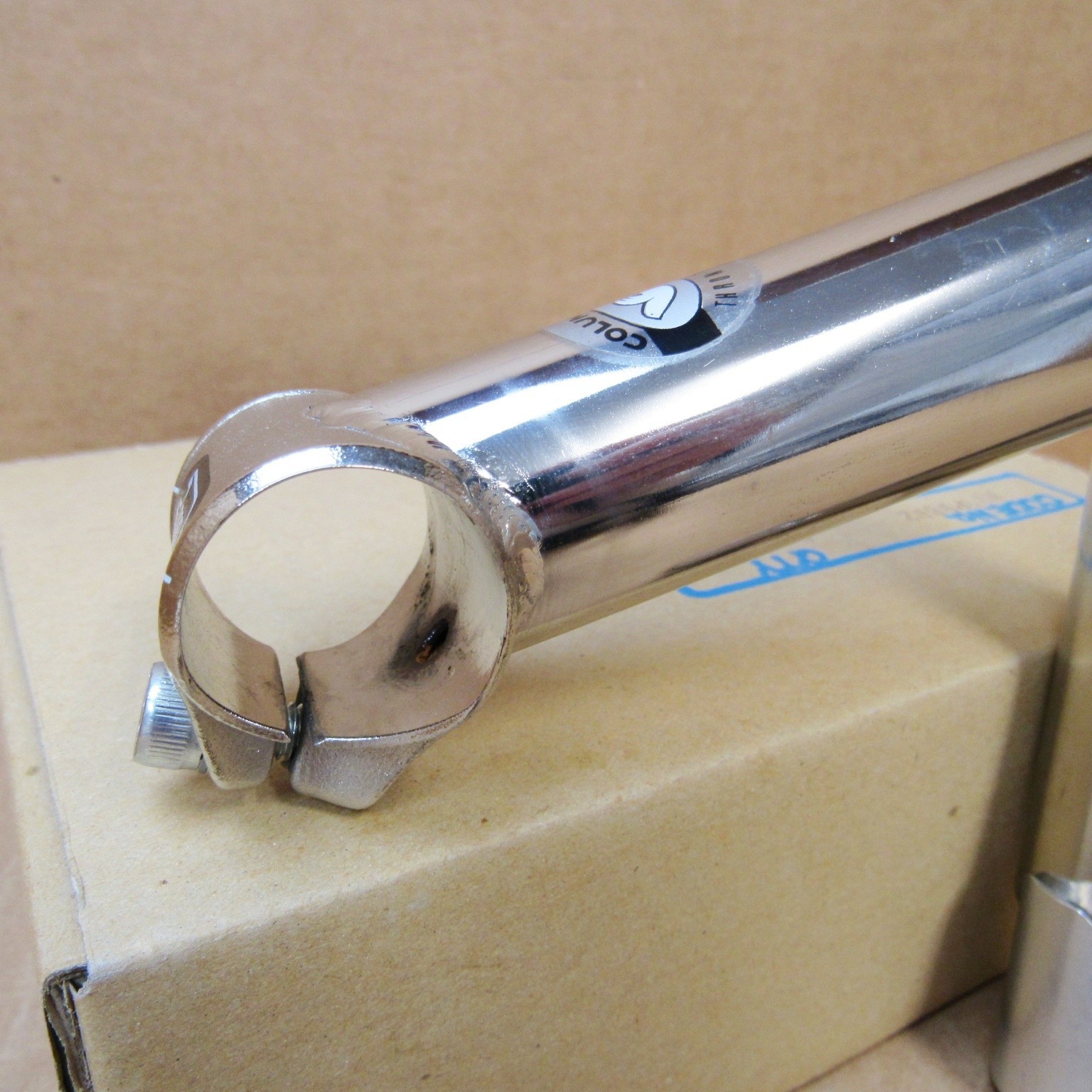 New-Old-Stock 3T Chromix Corsa Plus Quill Stem (115mm) w/Columbus Branded Tubing