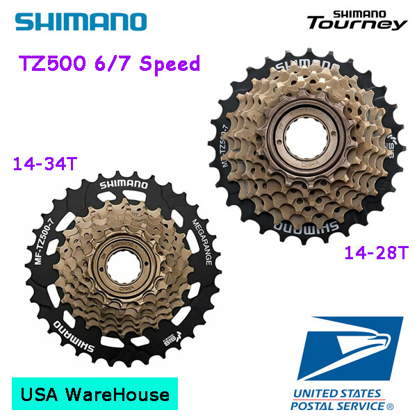 Shimano Tourney MF-TZ500 6 / 7 Speed 14-28T / 14-34T Freewheel Cassette
