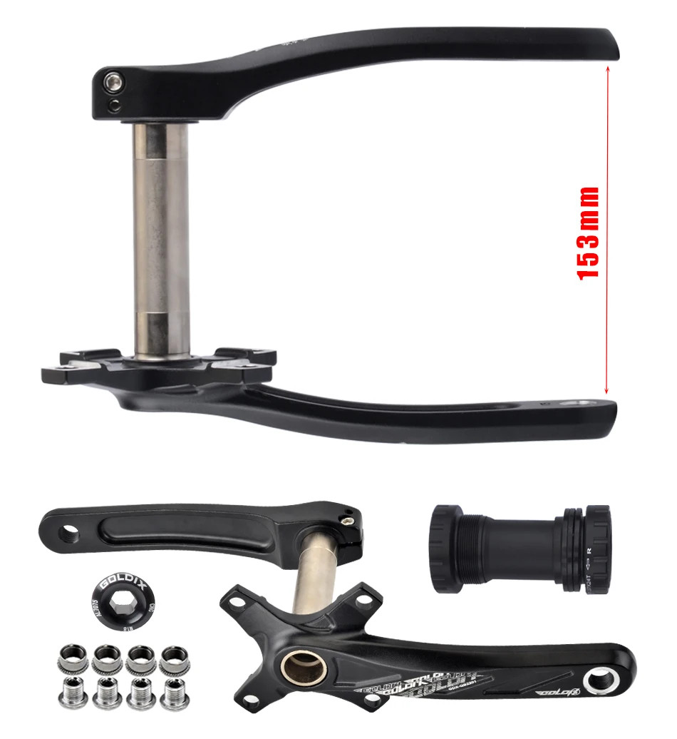 104BCD MTB Bicycle Crankset 170mm Crank 32T 34T 36T 38T Plate Chainring with BB