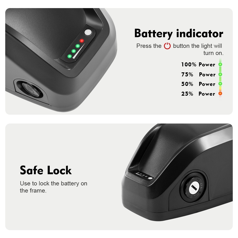48V 14Ah Lithium Ebike Battery 48V RAD POWER Battery Rad External Battery Pack