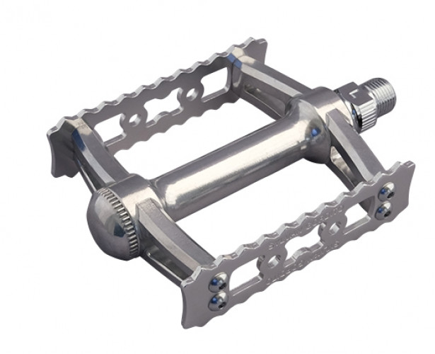 MKS PEDAL MIKASHIMA SYLVAN GORDITO 9/16″ W94×L85 ALLOY PEDAL NEW BLACK /SILVER