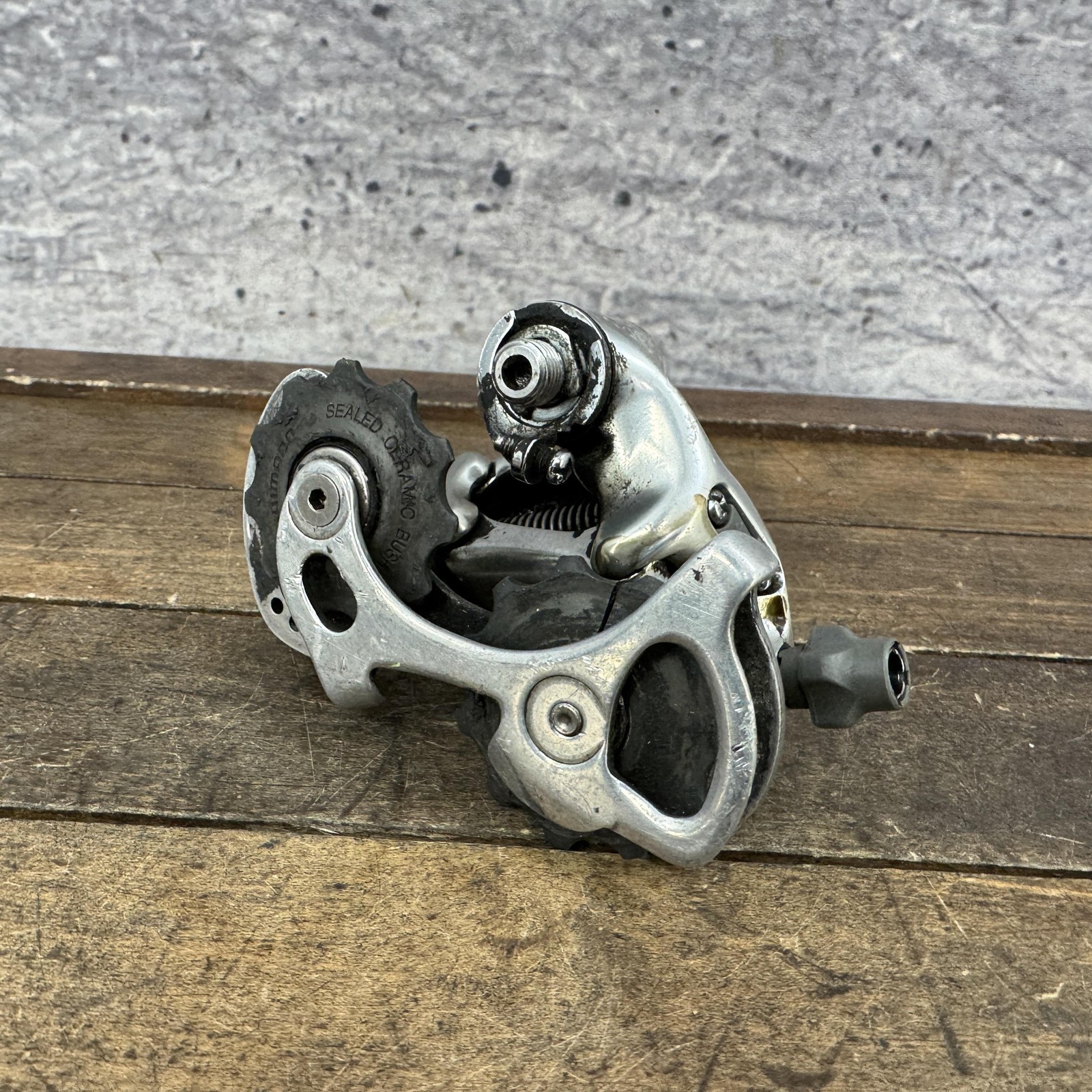 Vintage Shimano Ultegra RD-6500 Rear Derailleur Short Cage Silver Japan 220g