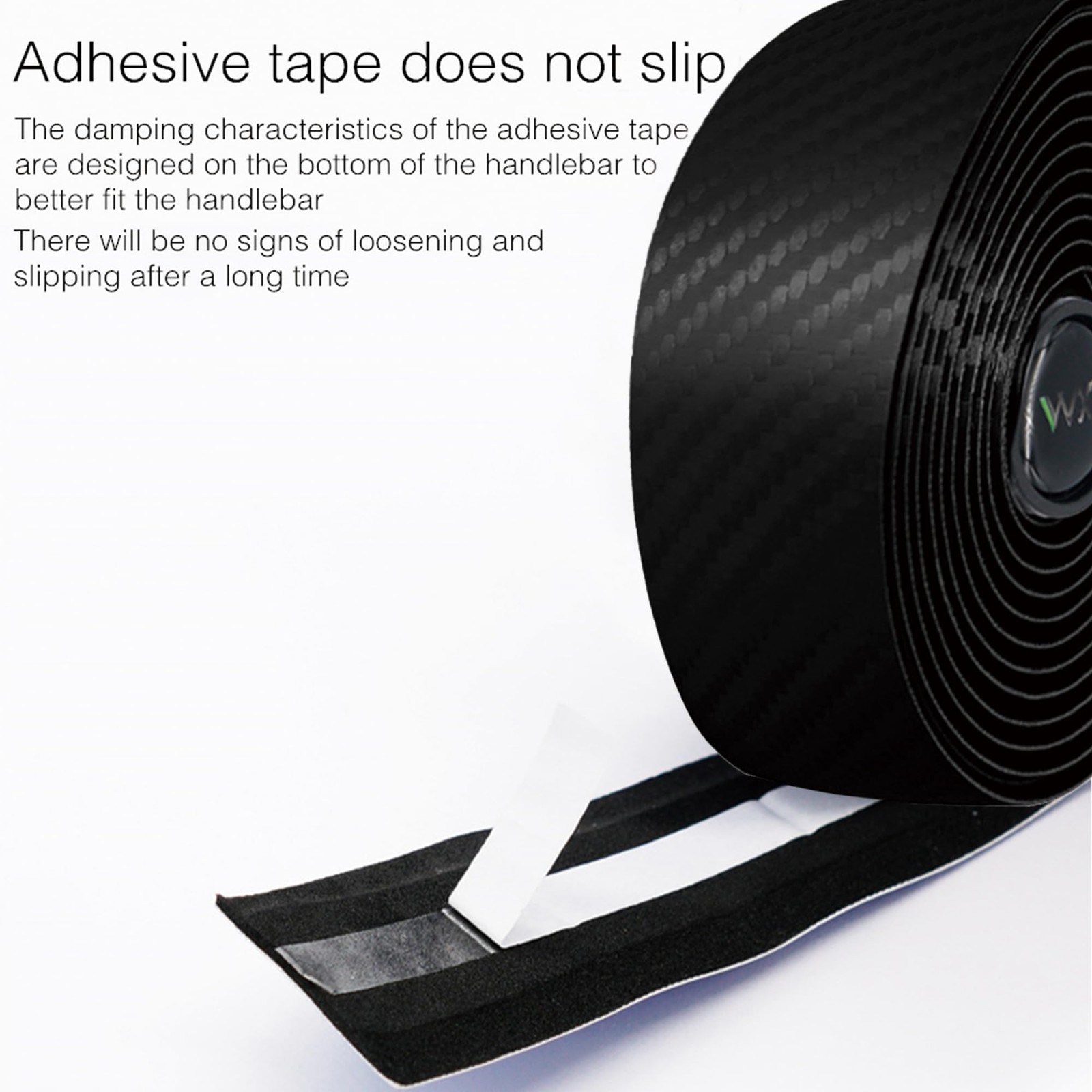Bicycle Handlebar Tape, Carbon Fiber PU&EVA Road Bike Bar Tape Non-Slip Cycli..