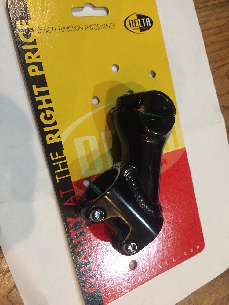 Vintage NOS DELTA Stem 80mm Black Mountain Bike, BMX, Bicycle
