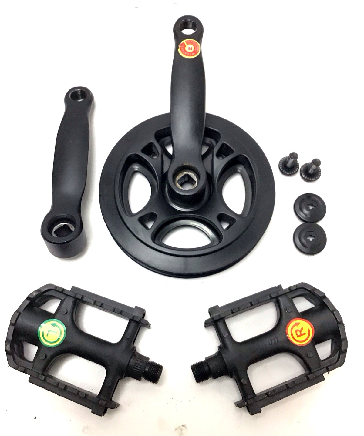 Kids Crankset w/Chain Guard & Pedals 127mm 1 x 6/7/8 speed 34t Kids Bike Crank