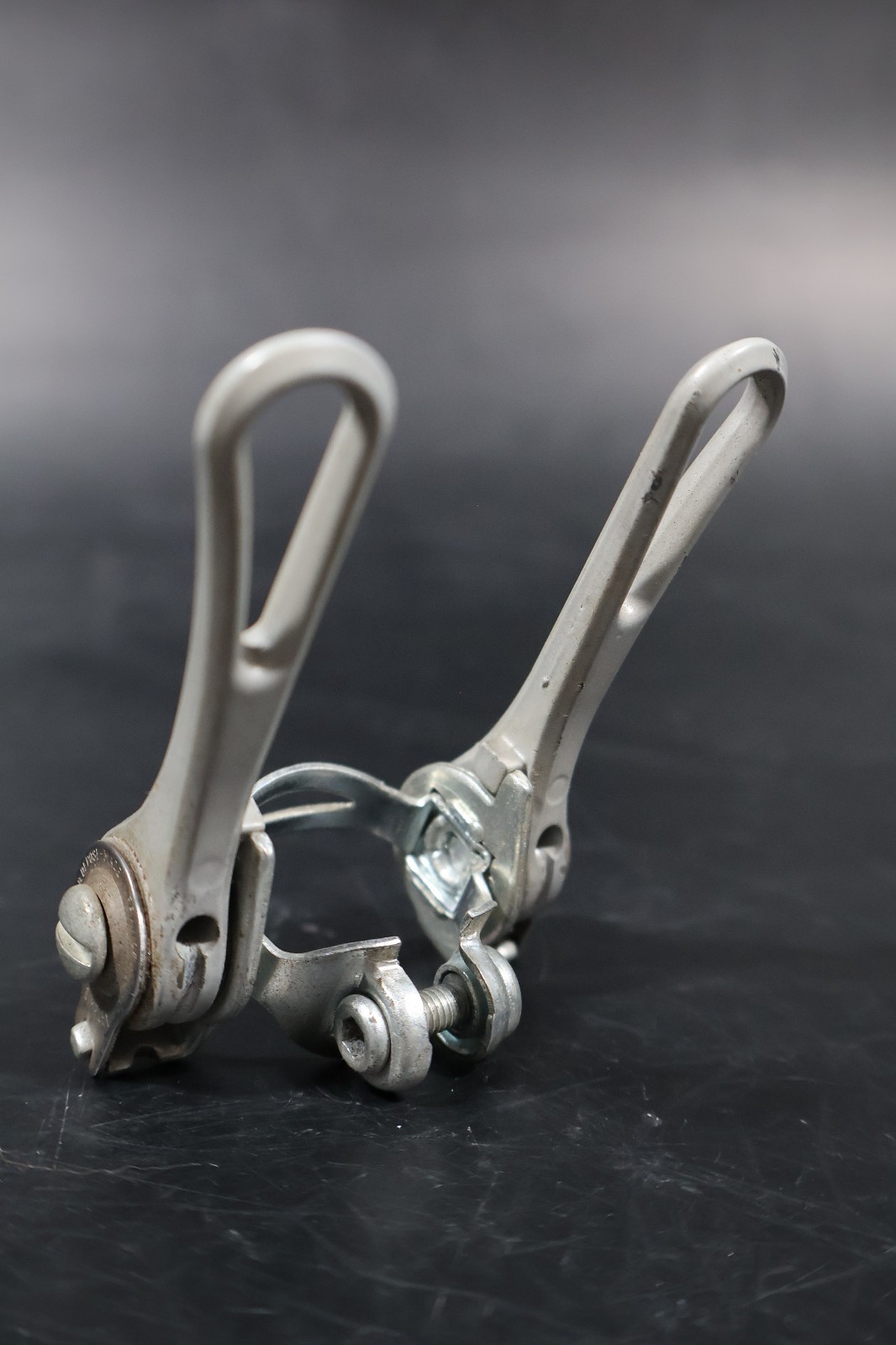 SIMPLEX CLAMP-ON DOWN TUBE FRICTION SHIFTERS GRAY – PEUGEOT VINTAGE 28.6 EROICA