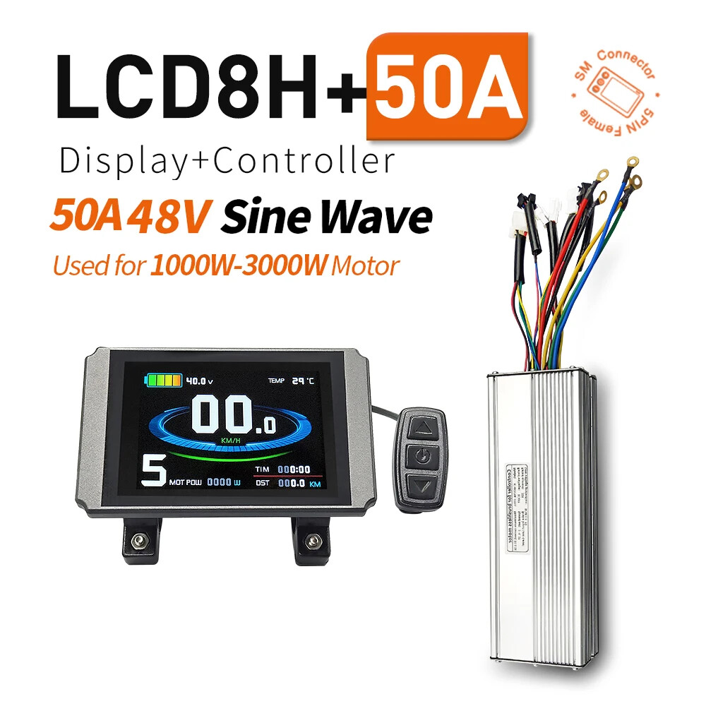 KT Electric Bike 30A 35A 50A 1000W 1500W 3000W Controller 36V/48V LCD Display