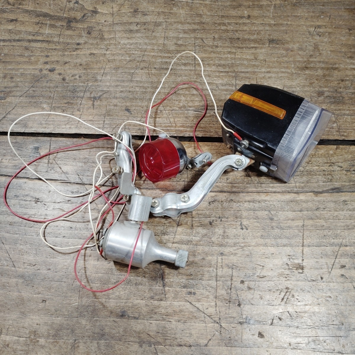 Vintage Head Light Set Bicycle Wiring