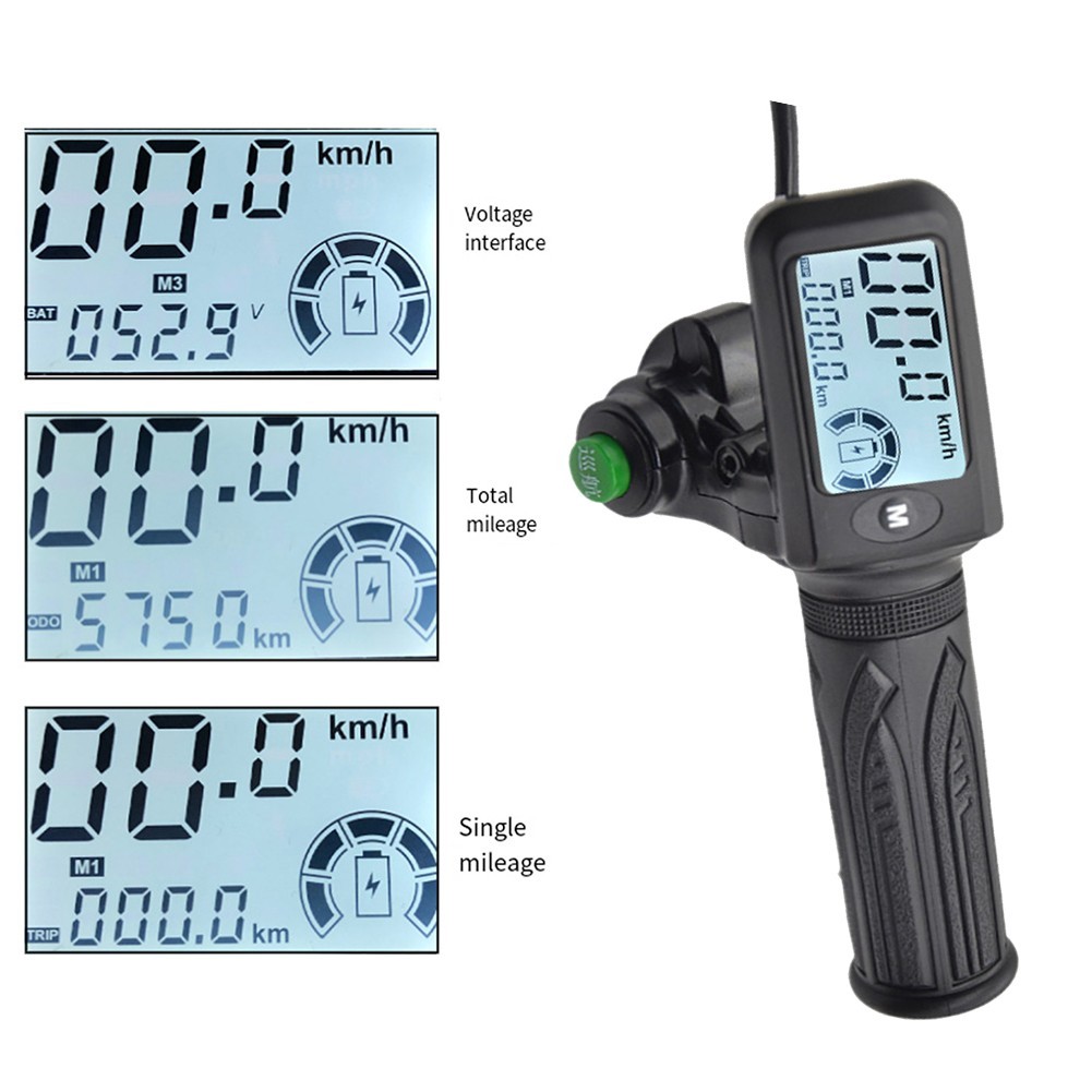 Electric Bike Cruise Throttle Set 36V/48V/60V Voltage Support LCD Display