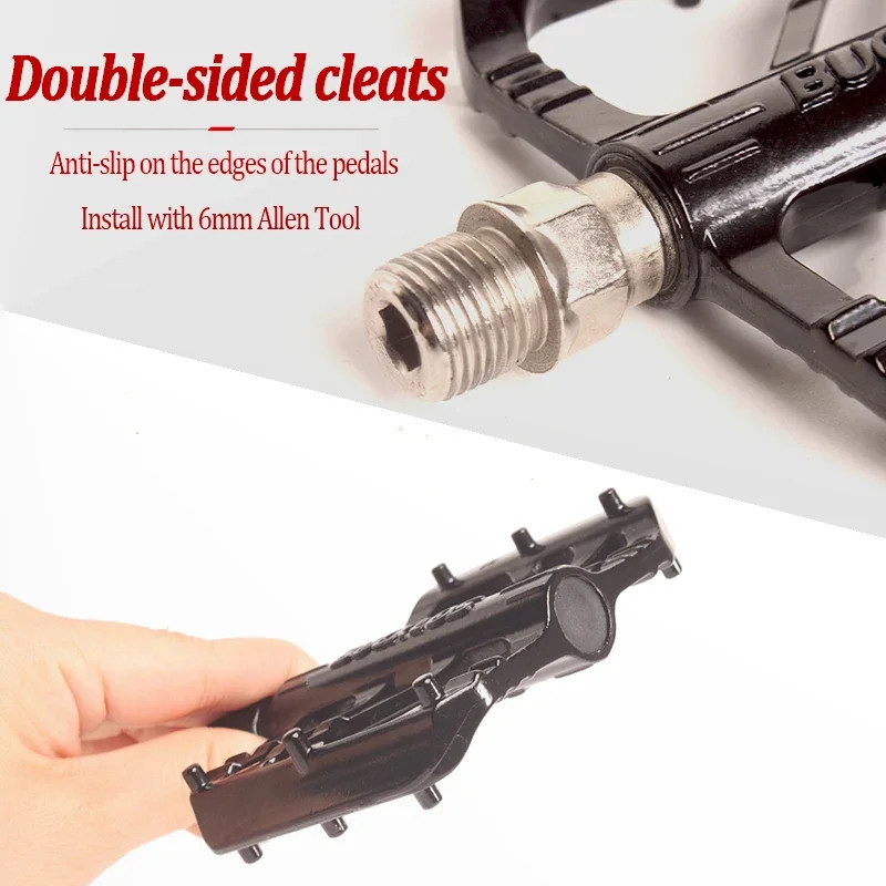 Bicycle Pedals Sealed DU Bearing Flat Pedals for BMX Road Bike Cycling Pedal