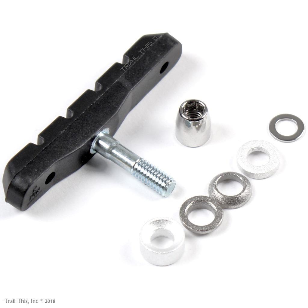 Jagwire MTB Bike Sport Linear Pull V-Type Brake Shoes Rim Pads Threaded BULK