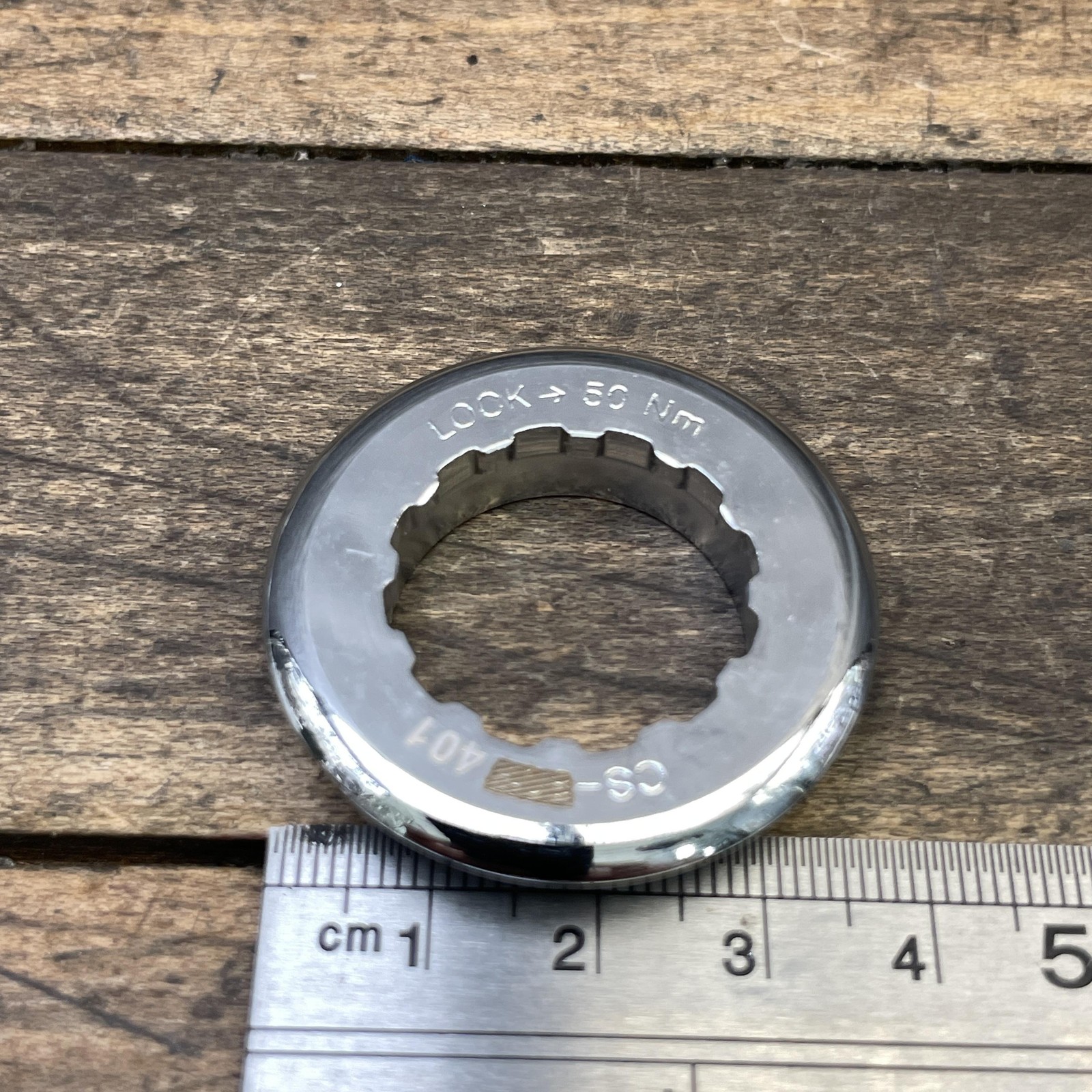 Campagnolo Cassette Lockring CS-401 Silver Steel Road Bike Italy NOS New