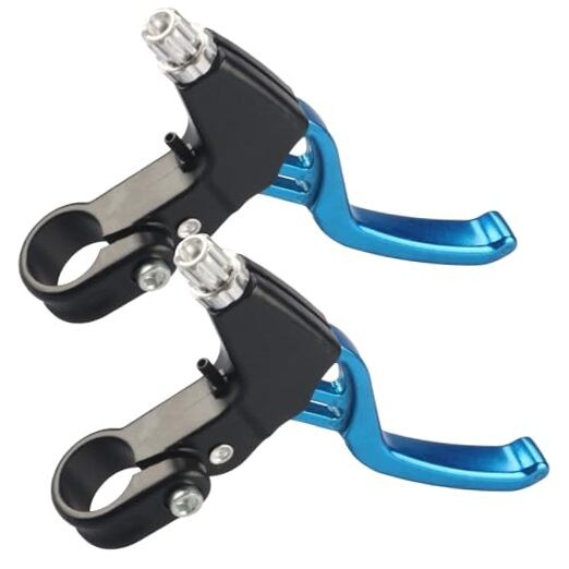 Gashwer Universal 2.2cm Bike Brake Levers Aluminum Alloy V-Brake Blue- 1 Pair