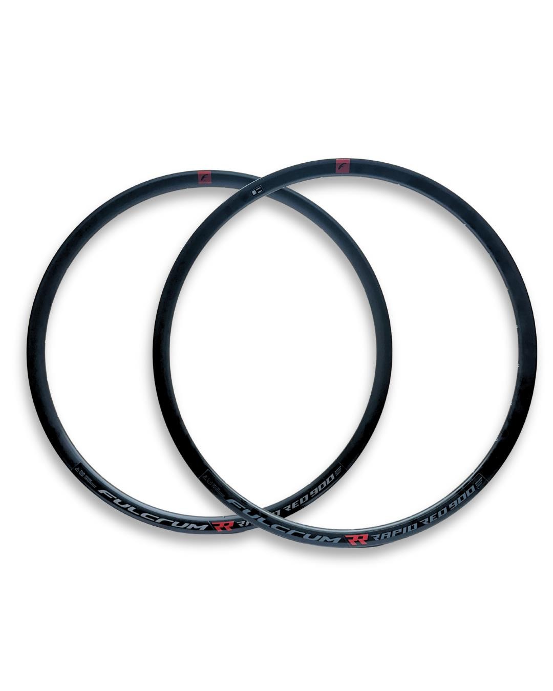 2 QTY Fulcrum Rapid Red 900 650B Alloy Road/Gravel Bike Rim, Clincher, Disc, 28H
