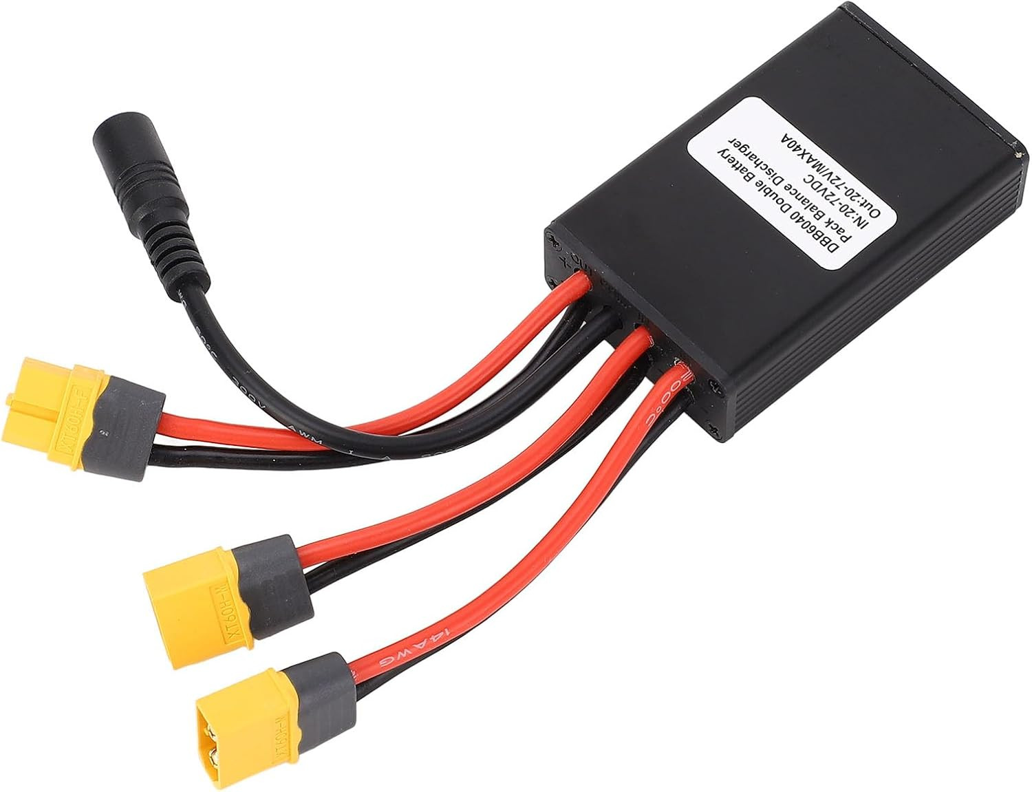 Double Battery Discharge Converter, Dual Battery Pack Switch Balancer XT60H Conn