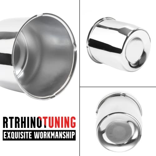 5.15in Trailer Wheel Center Caps Push 5.15″ Center Hole, 5″ Height Chrome