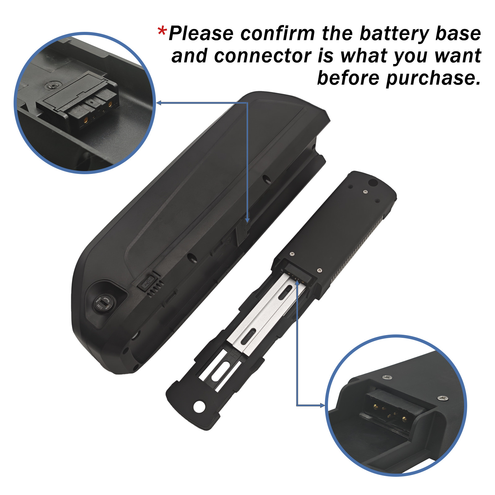 48 Volt Lithium Battery 10Ah 16Ah 20Ah Eb ike Battery, 5-Pin Connector
