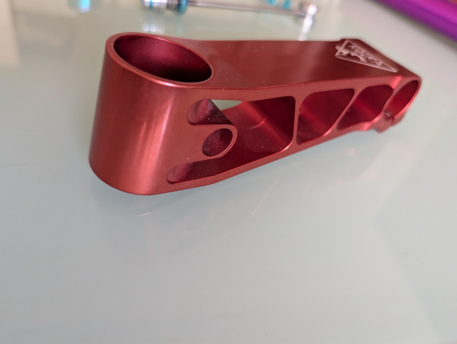 Vintage Kooka Billet Anodized Red Stem Rare CNC 90s MTB 130-135mm
