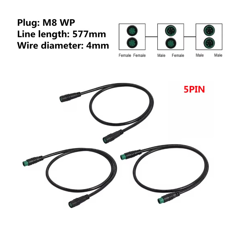 Extension Cable Male to Male Male To Female for E-Bike Display Connector 5Pin