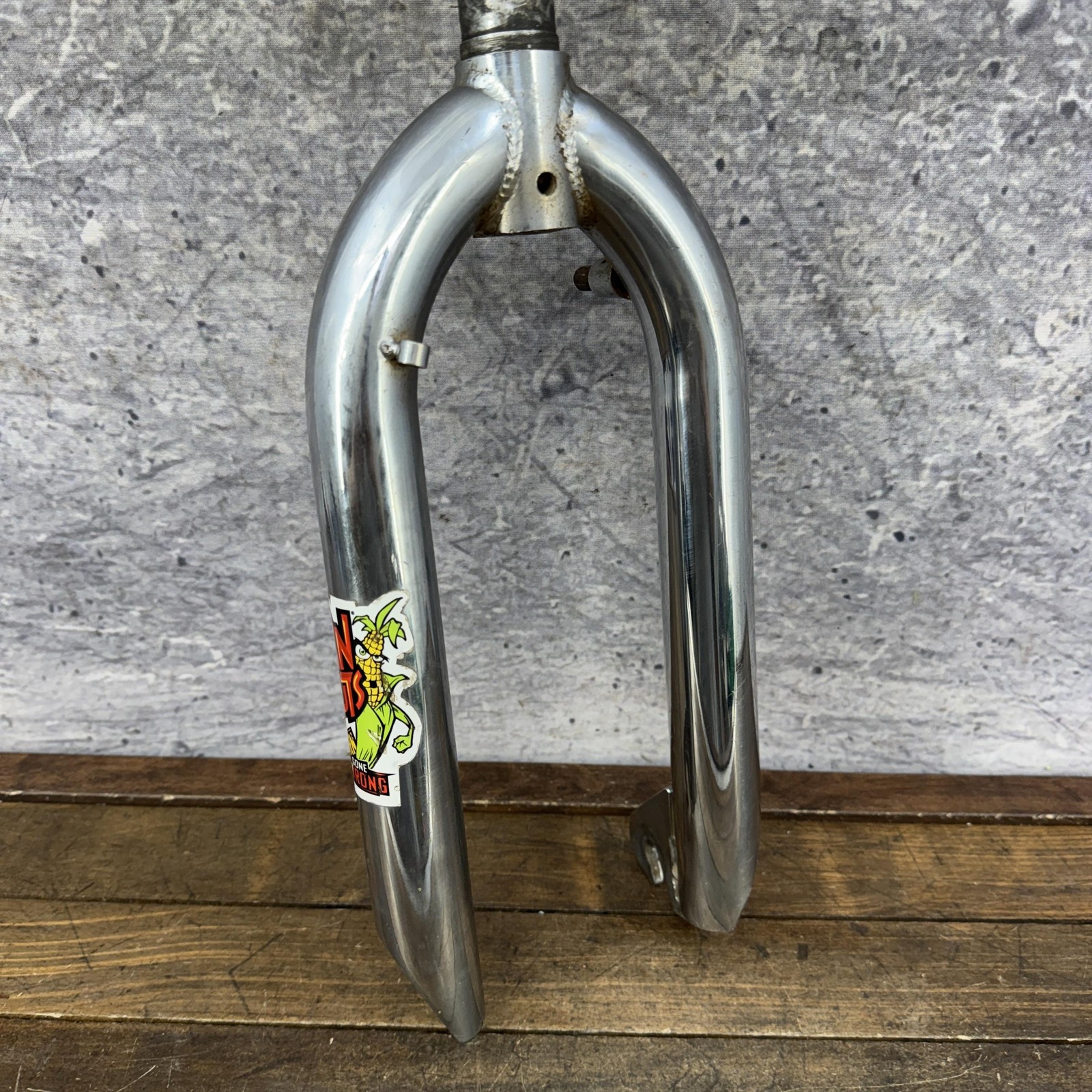 Vintage BMX Fork 20in 1 1/8 Threadless 990s Freestyle Chrome Mid School BMX