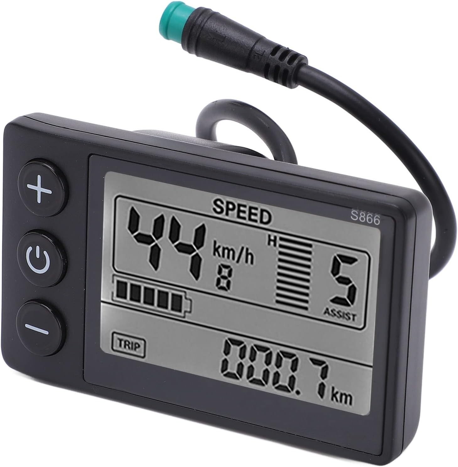 Lightweight LCD Display Meter for Electric Bicycles – Speed Sensor & UART Tech