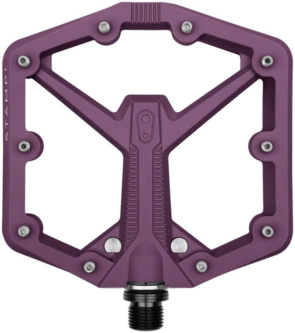 Crankbrothers Stamp 1 Gen 2 Pedals – Platform Composite 9/16″ Purple Large