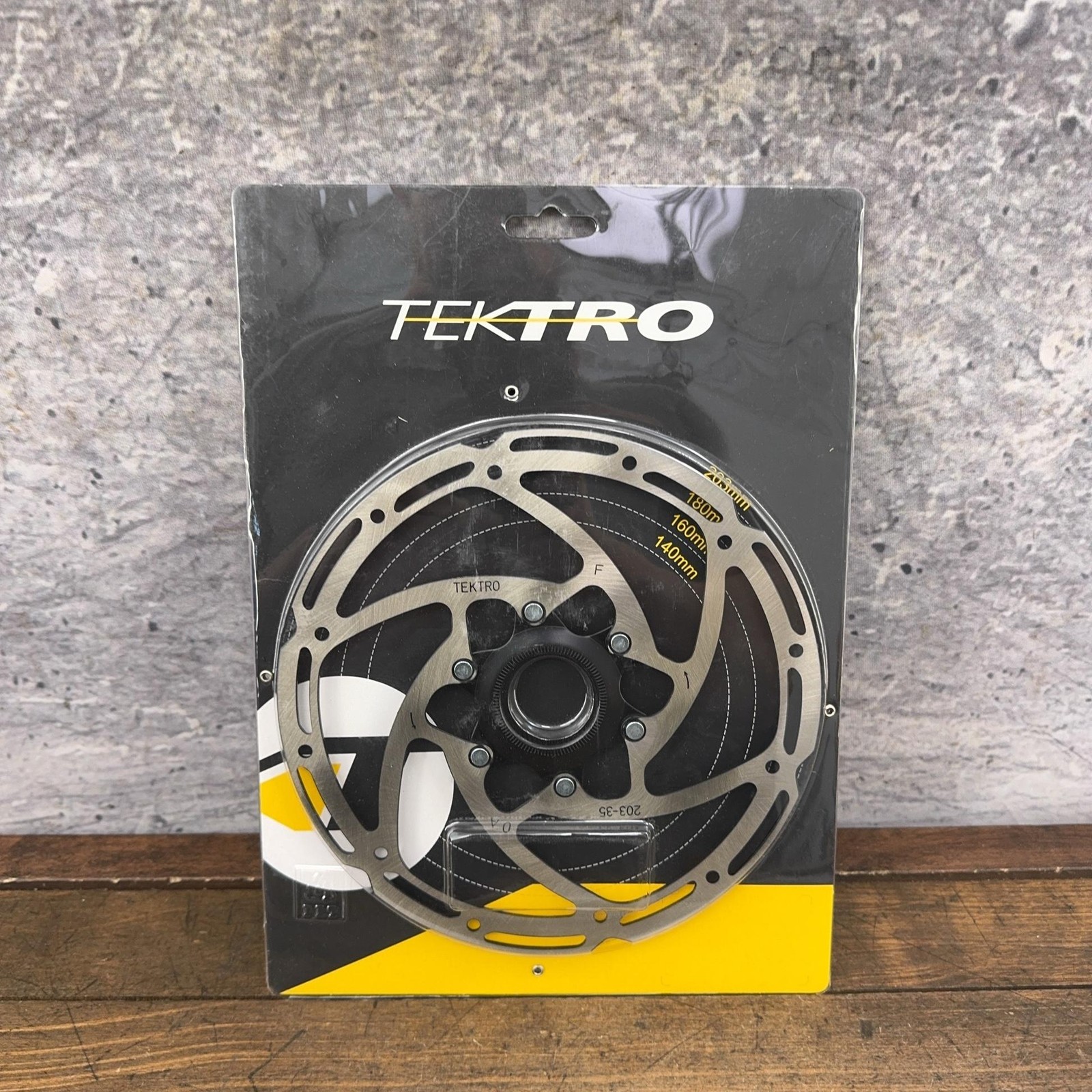 Tektro TR203-35 Disc Brake Rotor 203mm Center Lock Silver New Open Card MTB Bike