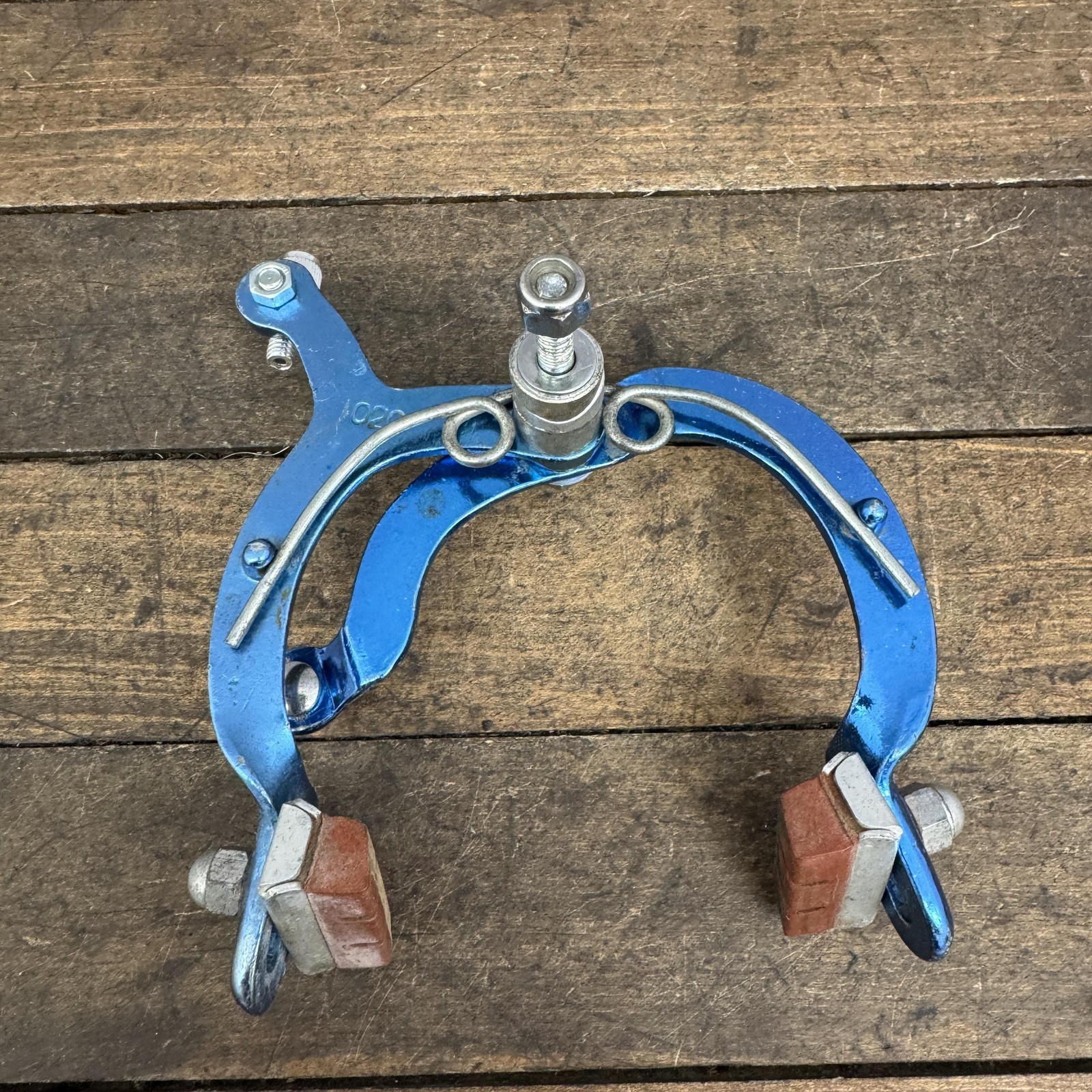 Vintage 1020 Side Pull Caliper Brake Blue Single BMX Road Bike 80s