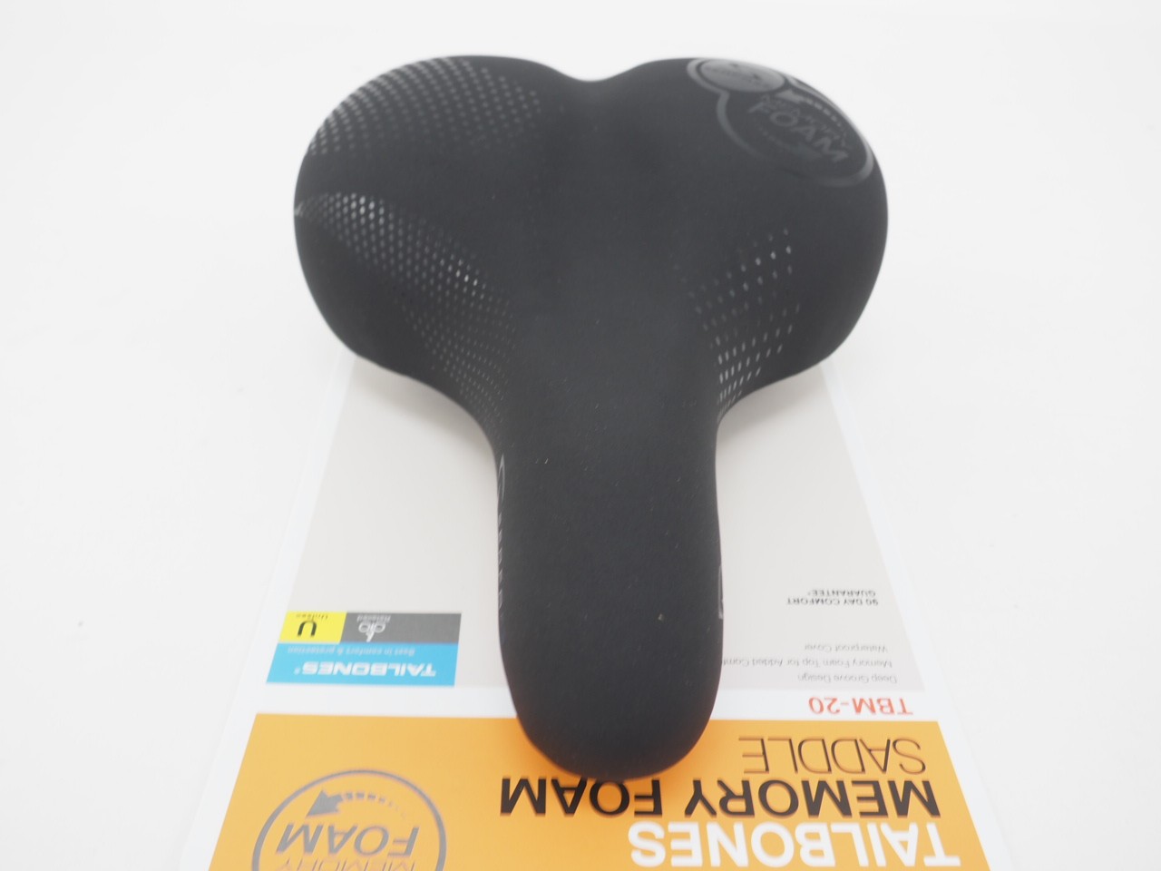 NEW! Serfas TBM-20 Tailbones Memory Foam 198mm Bicycle Saddle Black