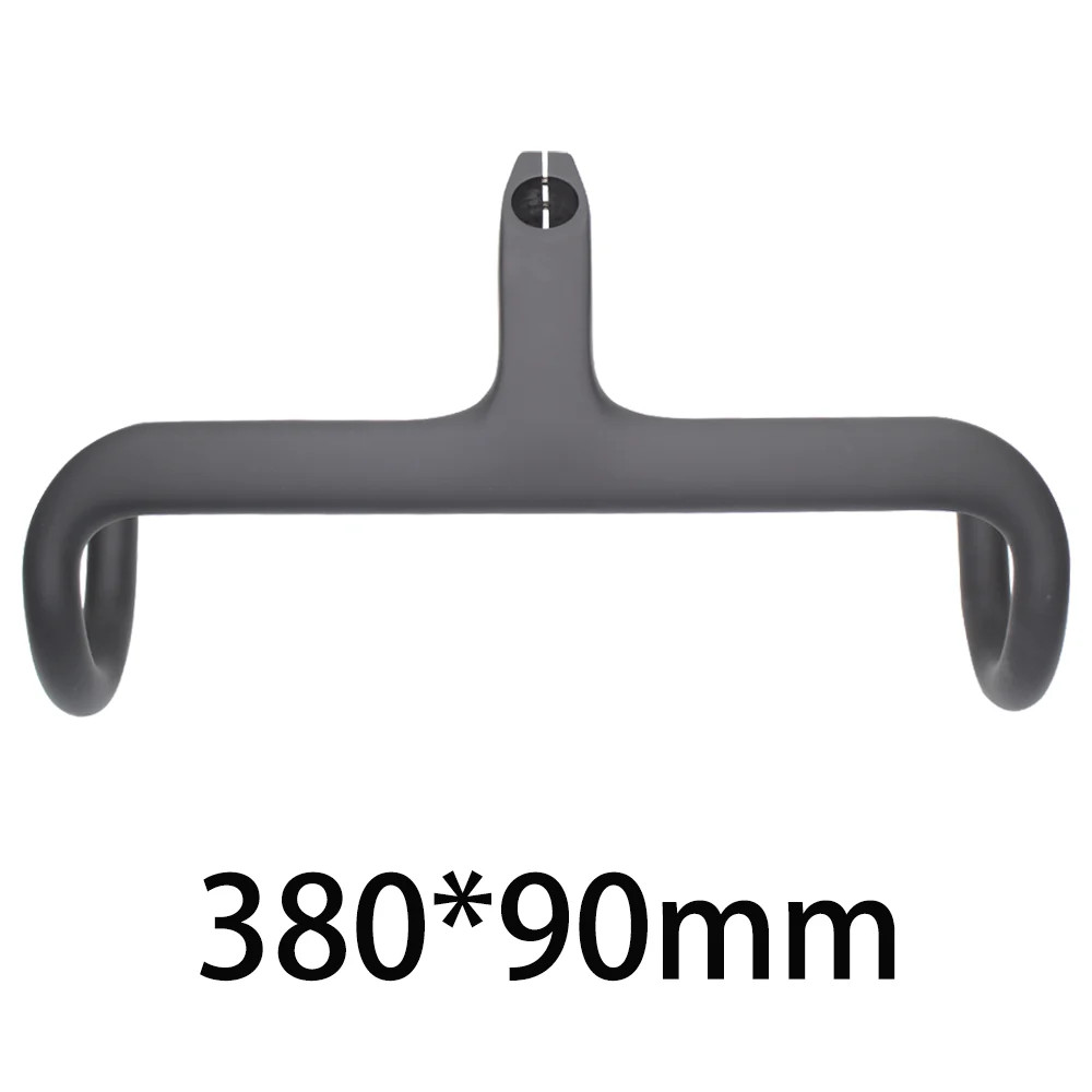 -17° Carbon Road Bike Integrated Drop Bar Supports Internal Cable Routing