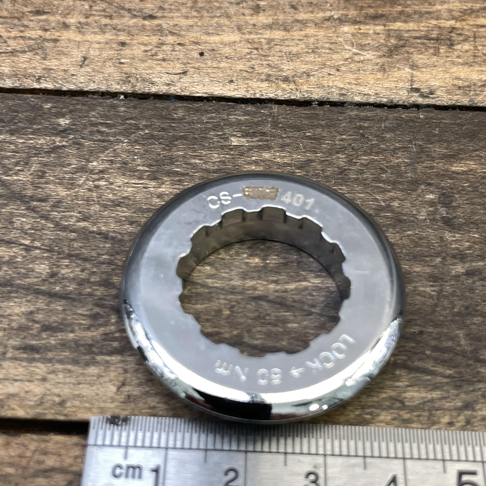 Campagnolo Cassette Lockring CS-401 Silver Steel Road Bike Italy NOS New