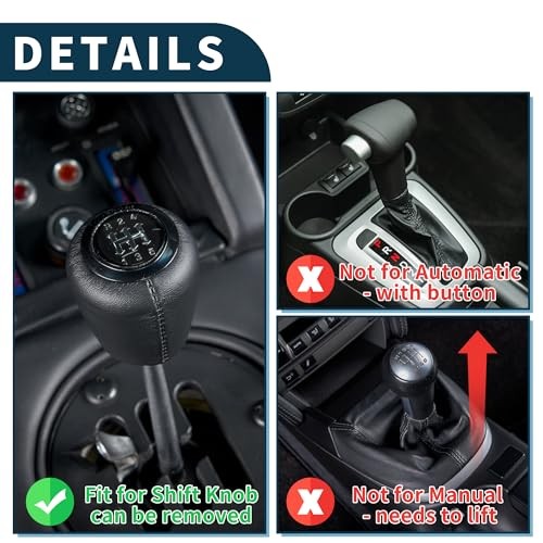 Car Gear Shifter Knob | Front Shift Lever Knob Universal for 20cm Purple