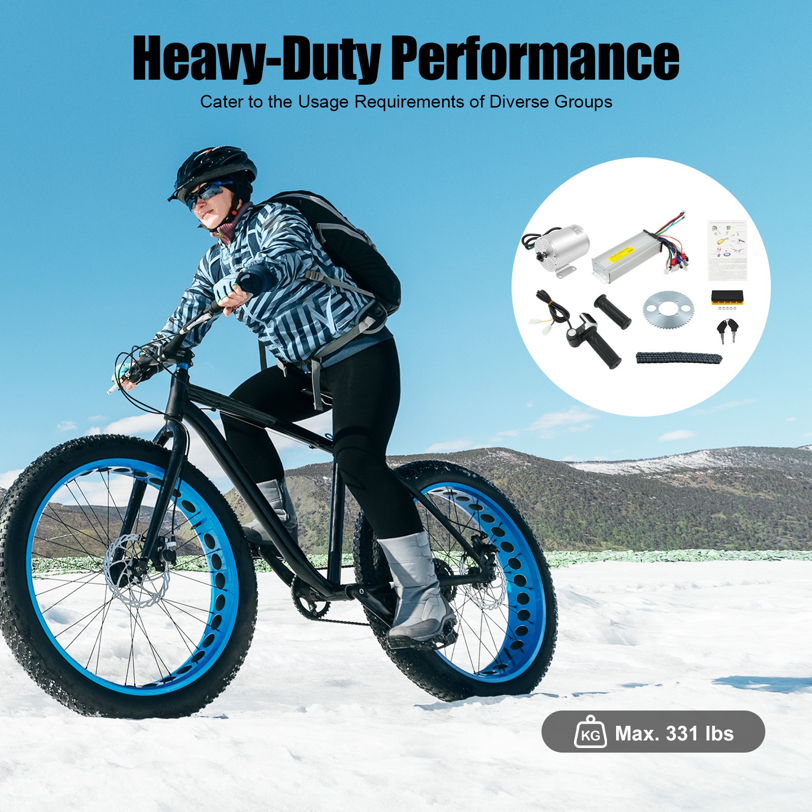Electric Brushless Motor Kit 48V 2000W DC For E-bike Scooter Bicycle Conversion!